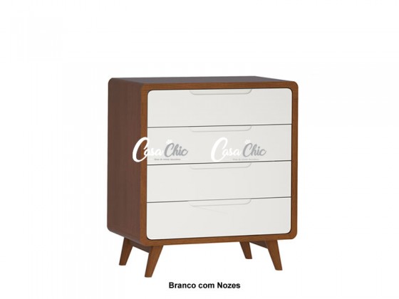 Comoda 04 Gavetas 0.82 m 27764 2 Bella Queen Euclar COM ENTREGA GRATIS